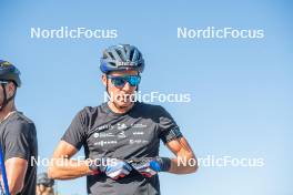 23.08.2023, Font-Romeu, France (FRA): Quentin Fillon-Maillet (FRA) - Biathlon training, Font-Romeu (FRA). www.nordicfocus.com. © Authamayou/NordicFocus. Every downloaded picture is fee-liable.