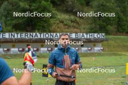 21.09.2023, Bessans, France (FRA): Simon Fourcade (FRA), Coach Team France - Biathlon training, Bessans (FRA). www.nordicfocus.com. © Authamayou/NordicFocus. Every downloaded picture is fee-liable.