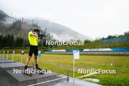 28.08.2023, Obertilliach, Austria (AUT): Sturla Holm Laegreid (NOR) - Biathlon summer training, Obertilliach (AUT). www.nordicfocus.com. © Barbieri/NordicFocus. Every downloaded picture is fee-liable.