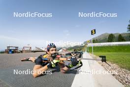 21.06.2023, Lavaze, Italy (ITA): Giacomel Tommaso (ITA) - Biathlon summer training, Lavaze (ITA). www.nordicfocus.com. © Vanzetta/NordicFocus. Every downloaded picture is fee-liable.
