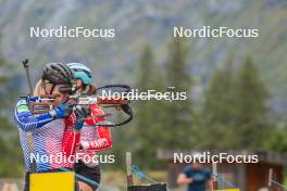 21.09.2023, Bessans, France (FRA): Sophie Chauveau (FRA) - Biathlon training, Bessans (FRA). www.nordicfocus.com. © Authamayou/NordicFocus. Every downloaded picture is fee-liable.