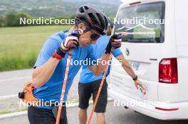 31.05.2023, Col Bayard, France (FRA): Quentin Fillon Maillet (FRA) - Biathlon summer training, Col Bayard (FRA). www.nordicfocus.com. © Thibaut/NordicFocus. Every downloaded picture is fee-liable.