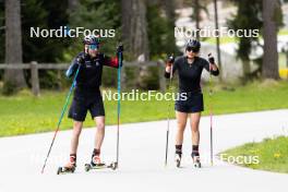 19.05.2023, Lenzerheide, Switzerland (SUI): Daniel Hackhofer (ITA), coach Team Switzerland, Lea Meier (SUI), (l-r) - Biathlon summer training, Lenzerheide (SUI). www.nordicfocus.com. © Manzoni/NordicFocus. Every downloaded picture is fee-liable.