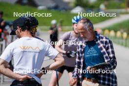 01.06.2023, La Feclaz, France (FRA): Jean Paul Giachino (FRA), coach Team France - Biathlon summer training, La Feclaz (FRA). www.nordicfocus.com. © Joly/NordicFocus. Every downloaded picture is fee-liable.