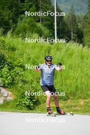 04.06.2023, Ruhpolding, Germany (GER): Dajan Danuser (SUI) - Biathlon summer training, Ruhpolding (GER). www.nordicfocus.com. © Reiter/NordicFocus. Every downloaded picture is fee-liable.