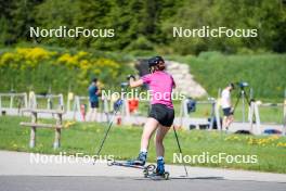 01.06.2023, La Feclaz, France (FRA): Gilonne Guigonnat (FRA) - Biathlon summer training, La Feclaz (FRA). www.nordicfocus.com. © Joly/NordicFocus. Every downloaded picture is fee-liable.