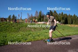 11.06.2023, Lavaze, Italy (ITA): Sebastian Samuelsson (SWE) - Biathlon summer training, Lavaze (ITA). www.nordicfocus.com. © Barbieri/NordicFocus. Every downloaded picture is fee-liable.