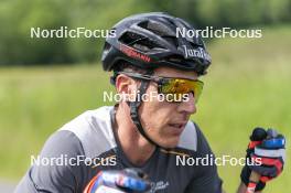 30.05.2023, Col Bayard, France (FRA): Quentin Fillon Maillet (FRA) - Biathlon summer training, Col Bayard (FRA). www.nordicfocus.com. © Thibaut/NordicFocus. Every downloaded picture is fee-liable.