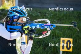 06.10.2023, Lavaze (ITA):  Franziska Preuss (GER) - Biathlon summer training, Lavaze (ITA). www.nordicfocus.com. © Vanzetta/NordicFocus. Every downloaded picture is fee-liable.