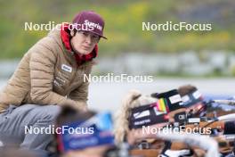 19.05.2023, Lenzerheide, Switzerland (SUI): Sandra Flunger (AUT) coach Team Switzerland - Biathlon summer training, Lenzerheide (SUI). www.nordicfocus.com. © Manzoni/NordicFocus. Every downloaded picture is fee-liable.