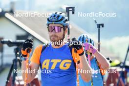 11.06.2023, Lavaze, Italy (ITA): Malte Stefansson (SWE) - Biathlon summer training, Lavaze (ITA). www.nordicfocus.com. © Barbieri/NordicFocus. Every downloaded picture is fee-liable.