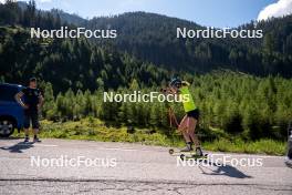 11.06.2023, Lavaze, Italy (ITA): Johannes Lukas (GER), Hanna Oeberg (SWE), (l-r)  - Biathlon summer training, Lavaze (ITA). www.nordicfocus.com. © Barbieri/NordicFocus. Every downloaded picture is fee-liable.
