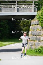 04.06.2023, Ruhpolding, Germany (GER): Sebastian Stalder (SUI) - Biathlon summer training, Ruhpolding (GER). www.nordicfocus.com. © Reiter/NordicFocus. Every downloaded picture is fee-liable.