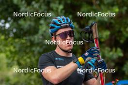 3.09.2023, Font-Romeu, France (FRA): Sebastian Samuelsson (SWE) - Biathlon training, Font-Romeu (FRA). www.nordicfocus.com. © Authamayou/NordicFocus. Every downloaded picture is fee-liable.