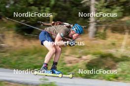 06.09.2023, Font-Romeu, France (FRA): Sebastian Samuelsson (SWE) - Biathlon training, Font-Romeu (FRA). www.nordicfocus.com. © Authamayou/NordicFocus. Every downloaded picture is fee-liable.