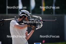 03.06.2023, Ruhpolding, Germany (GER): Niklas Hartweg (SUI) - Biathlon summer training, Ruhpolding (GER). www.nordicfocus.com. © Reiter/NordicFocus. Every downloaded picture is fee-liable.