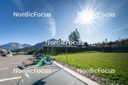 06.10.2023, Lavaze (ITA):  Hanna Kebinger (GER), Selina Grotian (GER), Franziska Preuss (GER), Anna Weidel (GER), (l-r)  - Biathlon summer training, Lavaze (ITA). www.nordicfocus.com. © Vanzetta/NordicFocus. Every downloaded picture is fee-liable.