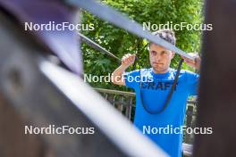 30.05.2023, Col Bayard, France (FRA): Oscar Lombardot (FRA) - Biathlon summer training, Col Bayard (FRA). www.nordicfocus.com. © Thibaut/NordicFocus. Every downloaded picture is fee-liable.