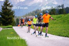 11.06.2023, Lavaze, Italy (ITA): Sebastian Samuelsson (SWE), Jesper Nelin (SWE), (l-r)  - Biathlon summer training, Lavaze (ITA). www.nordicfocus.com. © Barbieri/NordicFocus. Every downloaded picture is fee-liable.