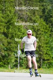 04.06.2023, Ruhpolding, Germany (GER): Sebastian Stalder (SUI) - Biathlon summer training, Ruhpolding (GER). www.nordicfocus.com. © Reiter/NordicFocus. Every downloaded picture is fee-liable.