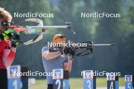 04.06.2023, Ruhpolding, Germany (GER): Dajan Danuser (SUI) - Biathlon summer training, Ruhpolding (GER). www.nordicfocus.com. © Reiter/NordicFocus. Every downloaded picture is fee-liable.