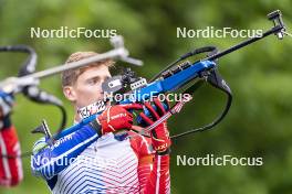 31.05.2023, Col Bayard, France (FRA): Fabien Claude (FRA) - Biathlon summer training, Col Bayard (FRA). www.nordicfocus.com. © Thibaut/NordicFocus. Every downloaded picture is fee-liable.