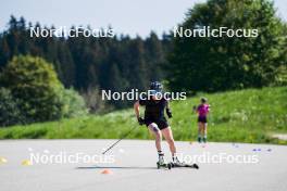 01.06.2023, La Feclaz, France (FRA): Lou Jeanmonnot (FRA) - Biathlon summer training, La Feclaz (FRA). www.nordicfocus.com. © Joly/NordicFocus. Every downloaded picture is fee-liable.