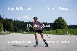 01.06.2023, La Feclaz, France (FRA): Sophie Chauveau (FRA) - Biathlon summer training, La Feclaz (FRA). www.nordicfocus.com. © Joly/NordicFocus. Every downloaded picture is fee-liable.