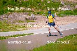 17.06.2023, Lavaze, Italy (ITA): Sebastian Samuelsson (SWE) - Biathlon summer training, Lavaze (ITA). www.nordicfocus.com. © Barbieri/NordicFocus. Every downloaded picture is fee-liable.