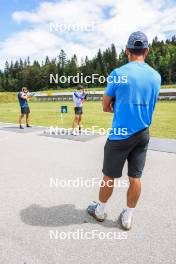 04.07.2023, Premanon, France (FRA): Simon Fourcade (FRA) - Biathlon summer training, La Premanon (FRA). www.nordicfocus.com. © Manzoni/NordicFocus. Every downloaded picture is fee-liable.