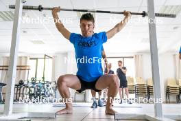 30.05.2023, Col Bayard, France (FRA): Oscar Lombardot (FRA) - Biathlon summer training, Col Bayard (FRA). www.nordicfocus.com. © Thibaut/NordicFocus. Every downloaded picture is fee-liable.