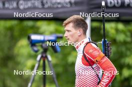 31.05.2023, Col Bayard, France (FRA): Fabien Claude (FRA) - Biathlon summer training, Col Bayard (FRA). www.nordicfocus.com. © Thibaut/NordicFocus. Every downloaded picture is fee-liable.