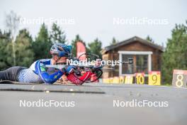 30.08.2023, Font-Romeu, France (FRA): Quentin Fillon-Maillet (FRA) - Biathlon training, Font-Romeu (FRA). www.nordicfocus.com. © Authamayou/NordicFocus. Every downloaded picture is fee-liable.