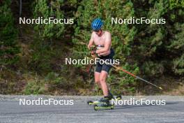 3.09.2023, Font-Romeu, France (FRA): Emil Nykvist (SWE) - Biathlon training, Font-Romeu (FRA). www.nordicfocus.com. © Authamayou/NordicFocus. Every downloaded picture is fee-liable.