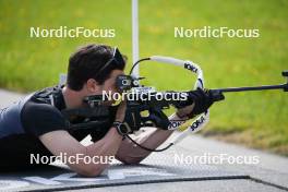 04.06.2023, Ruhpolding, Germany (GER): Niklas Hartweg (SUI) - Biathlon summer training, Ruhpolding (GER). www.nordicfocus.com. © Reiter/NordicFocus. Every downloaded picture is fee-liable.