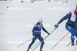 03.11.2023, Bessans, France (FRA): Simon Fourcade (FRA), Coach Team France - Biathlon training, Bessans (FRA). www.nordicfocus.com. © Authamayou/NordicFocus. Every downloaded picture is fee-liable.