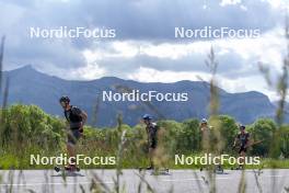 30.05.2023, Col Bayard, France (FRA): Emilien Claude (FRA), Oscar Lombardot (FRA), Eric Perrot (FRA), Quentin Fillon Maillet (FRA), (l-r)  - Biathlon summer training, Col Bayard (FRA). www.nordicfocus.com. © Thibaut/NordicFocus. Every downloaded picture is fee-liable.