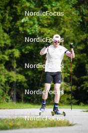 04.06.2023, Ruhpolding, Germany (GER): Sebastian Stalder (SUI) - Biathlon summer training, Ruhpolding (GER). www.nordicfocus.com. © Reiter/NordicFocus. Every downloaded picture is fee-liable.