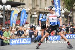 13.08.2023, Wiesbaden, Germany (GER): Roman Rees (GER) - City Biathlon - Wiesbaden (GER). www.nordicfocus.com. © Manzoni/NordicFocus. Every downloaded picture is fee-liable.