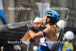 13.08.2023, Wiesbaden, Germany (GER): Lisa Vittozzi (ITA) - City Biathlon - Wiesbaden (GER). www.nordicfocus.com. © Manzoni/NordicFocus. Every downloaded picture is fee-liable.