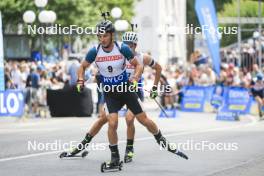 13.08.2023, Wiesbaden, Germany (GER): Dmytro Pidruchnyi (UKR) - City Biathlon - Wiesbaden (GER). www.nordicfocus.com. © Manzoni/NordicFocus. Every downloaded picture is fee-liable.