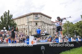 13.08.2023, Wiesbaden, Germany (GER): Roman Rees (GER) - City Biathlon - Wiesbaden (GER). www.nordicfocus.com. © Manzoni/NordicFocus. Every downloaded picture is fee-liable.