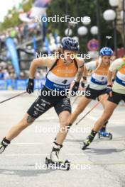 13.08.2023, Wiesbaden, Germany (GER): Lou Jeanmonnot (FRA) - City Biathlon - Wiesbaden (GER). www.nordicfocus.com. © Manzoni/NordicFocus. Every downloaded picture is fee-liable.