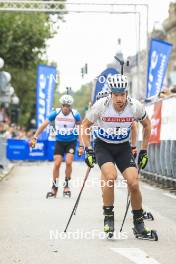 13.08.2023, Wiesbaden, Germany (GER): Niklas Hartweg (SUI) - City Biathlon - Wiesbaden (GER). www.nordicfocus.com. © Manzoni/NordicFocus. Every downloaded picture is fee-liable.