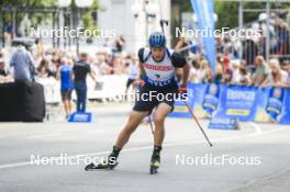 13.08.2023, Wiesbaden, Germany (GER): Martin Ponsiluoma (SWE) - City Biathlon - Wiesbaden (GER). www.nordicfocus.com. © Manzoni/NordicFocus. Every downloaded picture is fee-liable.