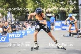 13.08.2023, Wiesbaden, Germany (GER): Lou Jeanmonnot (FRA) - City Biathlon - Wiesbaden (GER). www.nordicfocus.com. © Manzoni/NordicFocus. Every downloaded picture is fee-liable.