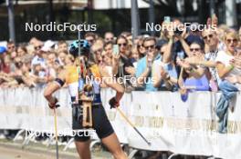 13.08.2023, Wiesbaden, Germany (GER): Lisa Vittozzi (ITA) - City Biathlon - Wiesbaden (GER). www.nordicfocus.com. © Manzoni/NordicFocus. Every downloaded picture is fee-liable.