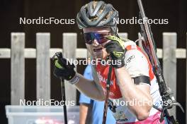 08.09.2023, Ruhpolding, Germany (GER): Gion Stalder (SUI) - German Championships biathlon, individual men, Ruhpolding (GER). www.nordicfocus.com. © Reichert/NordicFocus. Every downloaded picture is fee-liable.