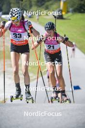 08.09.2023, Ruhpolding, Germany (GER): Anna Juppe (AUT), Lisa-Maria Spark (GER), (l-r) - German Championships biathlon, individual women, Ruhpolding (GER). www.nordicfocus.com. © Reichert/NordicFocus. Every downloaded picture is fee-liable.