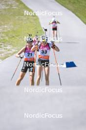 08.09.2023, Ruhpolding, Germany (GER): Lisa-Maria Spark (GER), Anna Juppe (AUT), (l-r) - German Championships biathlon, individual women, Ruhpolding (GER). www.nordicfocus.com. © Reichert/NordicFocus. Every downloaded picture is fee-liable.